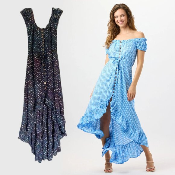 New! Tiare Hawaii Riviera Maxi Dress One Size - 47663 - Picture 1 of 15